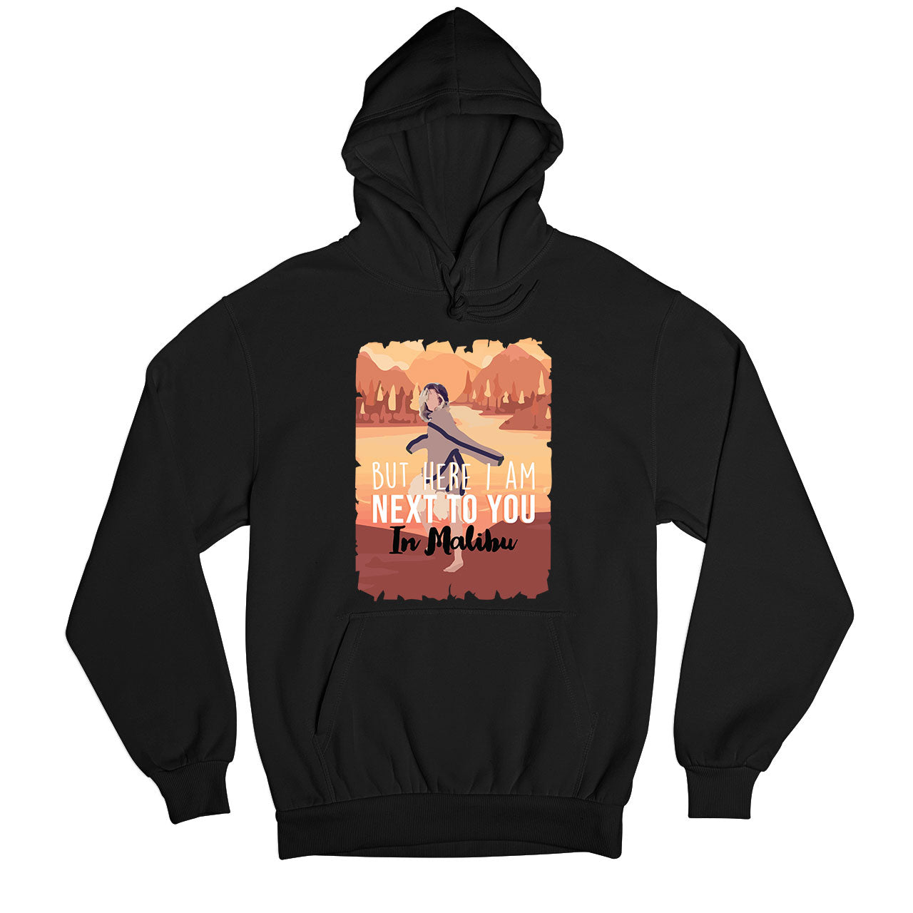 miley cyrus malibu hoodie hooded sweatshirt winterwear music band buy online india the banyan tee tbt men women girls boys unisex black but here i am next to you in malibu