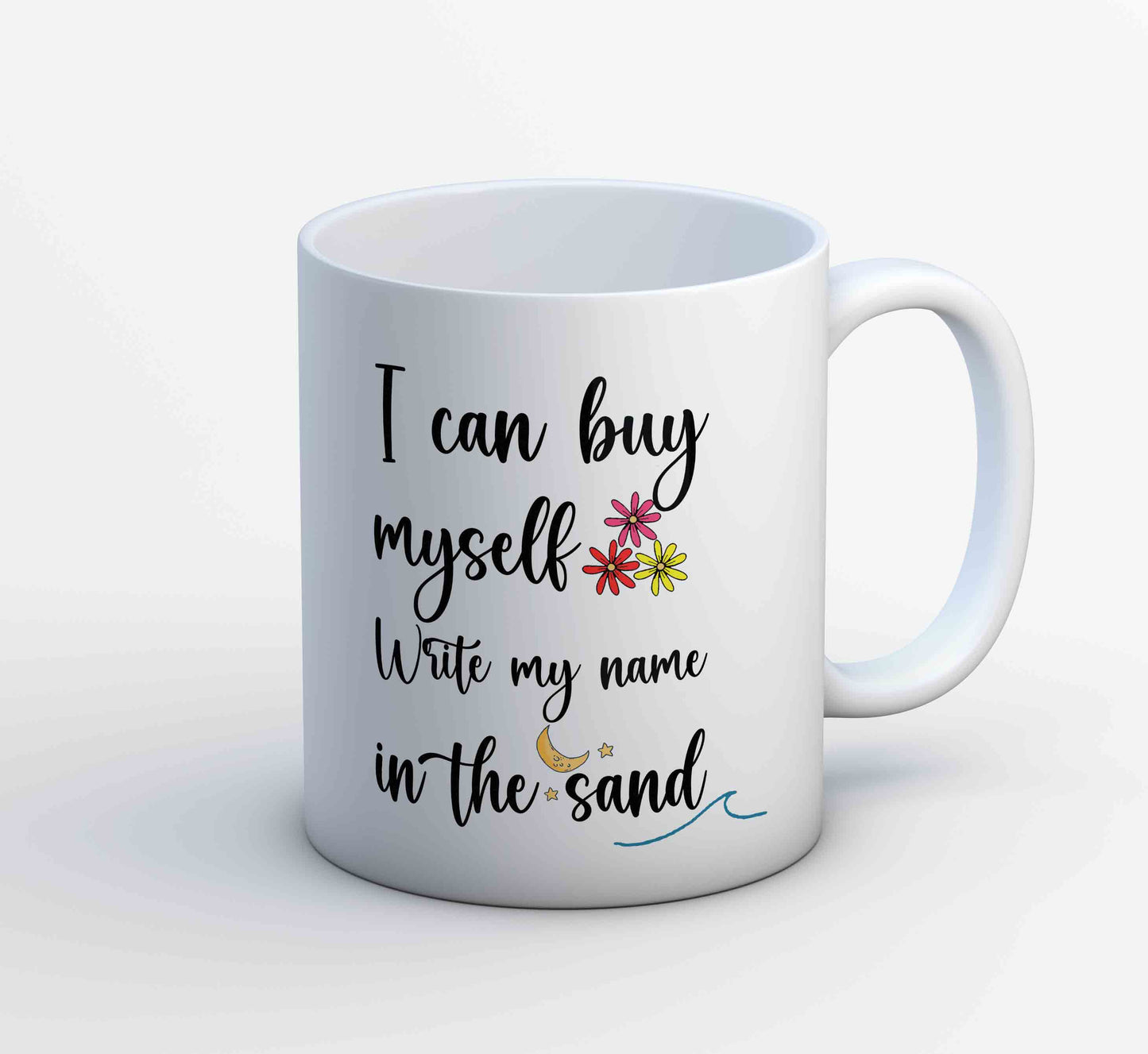 miley cyrus flowers mug coffee ceramic music band buy online india the banyan tee tbt men women girls boys unisex  i can buy myself flowers