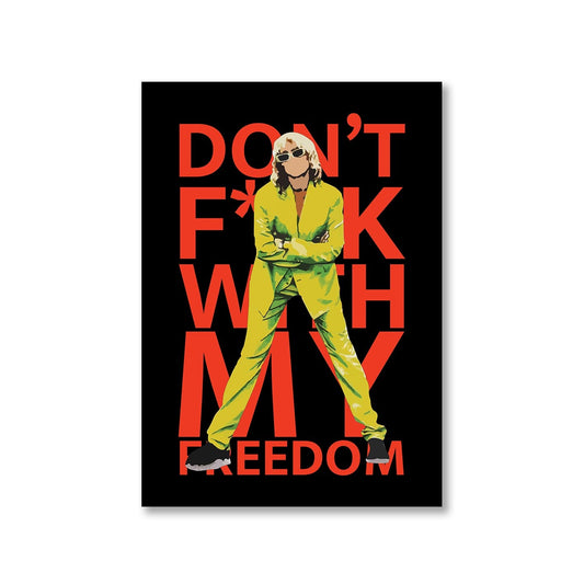 miley cyrus mother's daughter poster wall art buy online india the banyan tee tbt a4 don't fuck with my freedom