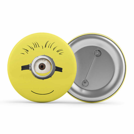 minions emoticon emoji badge metal pin button the banyan tee tbt pin button lapel pin cartoon character funny quirky cool illustration