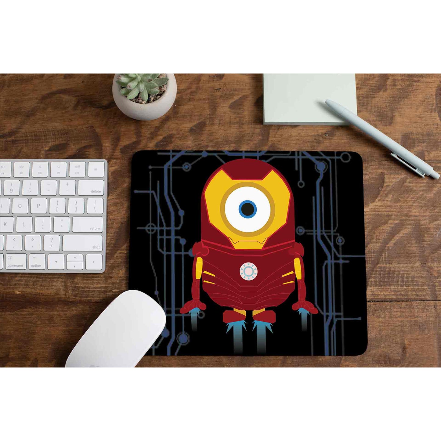 minions mousepad - iron min iron man the banyan tee tbt gaming large logitech flipkart online amazon laptop mouse pad