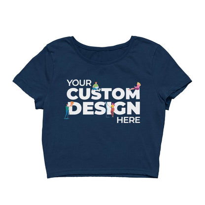 navy blue custom customizable personalized your logo image crop tops by the banyan tee plain black crop top crop tops india crop tops for girls