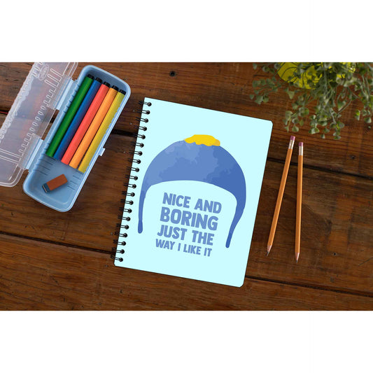 south park nice & boring notebook notepad diary buy online india the banyan tee tbt unruled south park kenny cartman stan kyle cartoon character illustration
