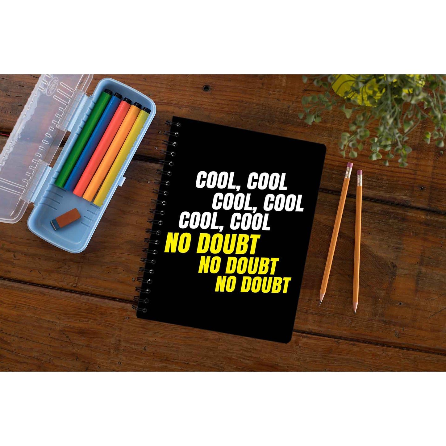 brooklyn nine-nine cool cool cool no doubt no doubt no doubt notebook notepad diary buy online india the banyan tee tbt unruled detective jake peralta terry charles boyle gina linetti andy samberg merchandise clothing acceessories