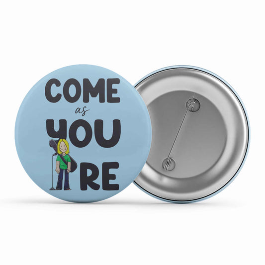 nirvana come as you are badge pin button music band buy online india the banyan tee tbt men women girls boys unisex
