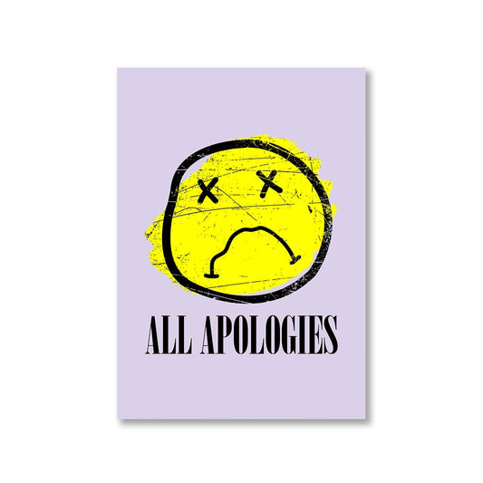 nirvana all apologies poster wall art buy online india the banyan tee tbt a4