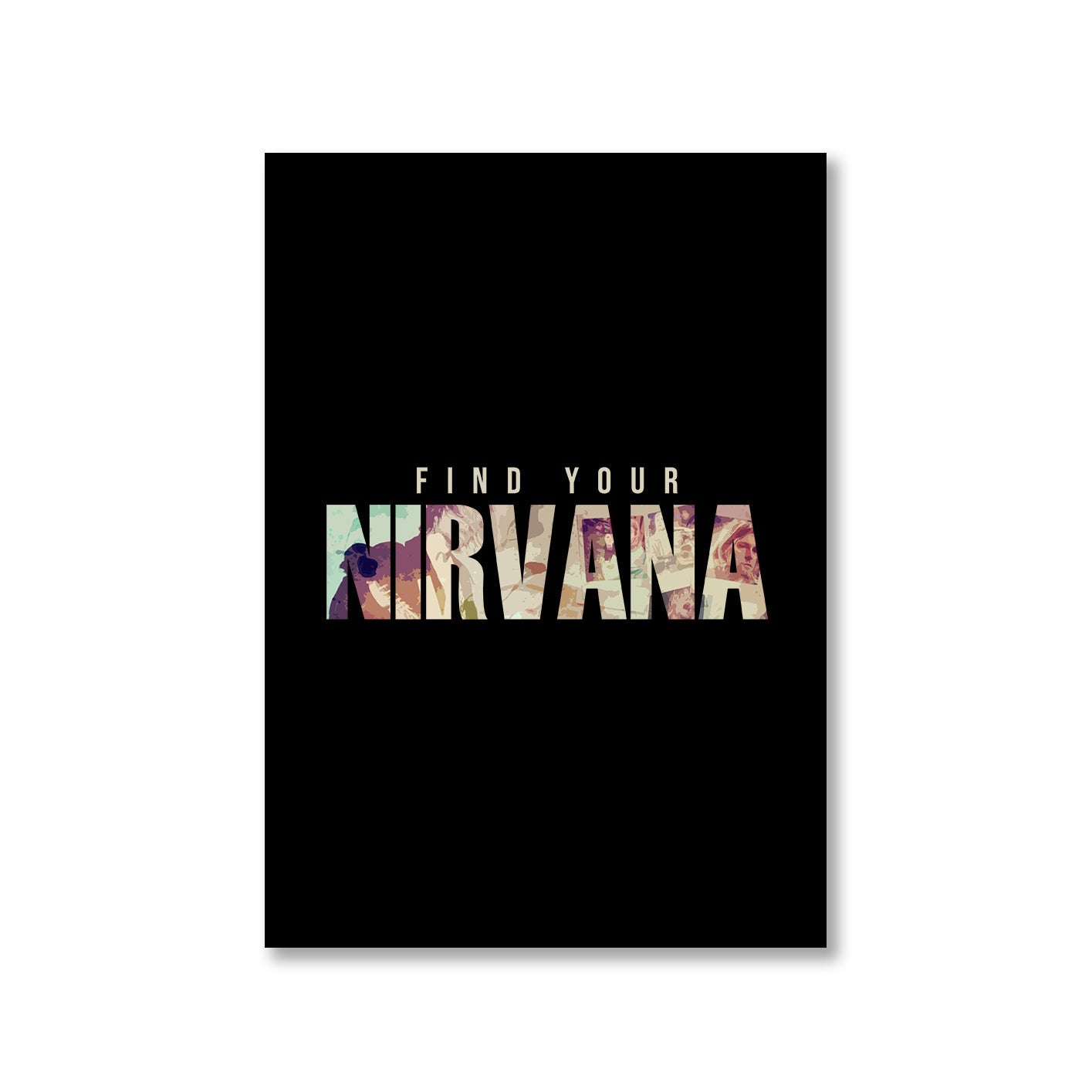 nirvana find your nirvana poster wall art buy online india the banyan tee tbt a4