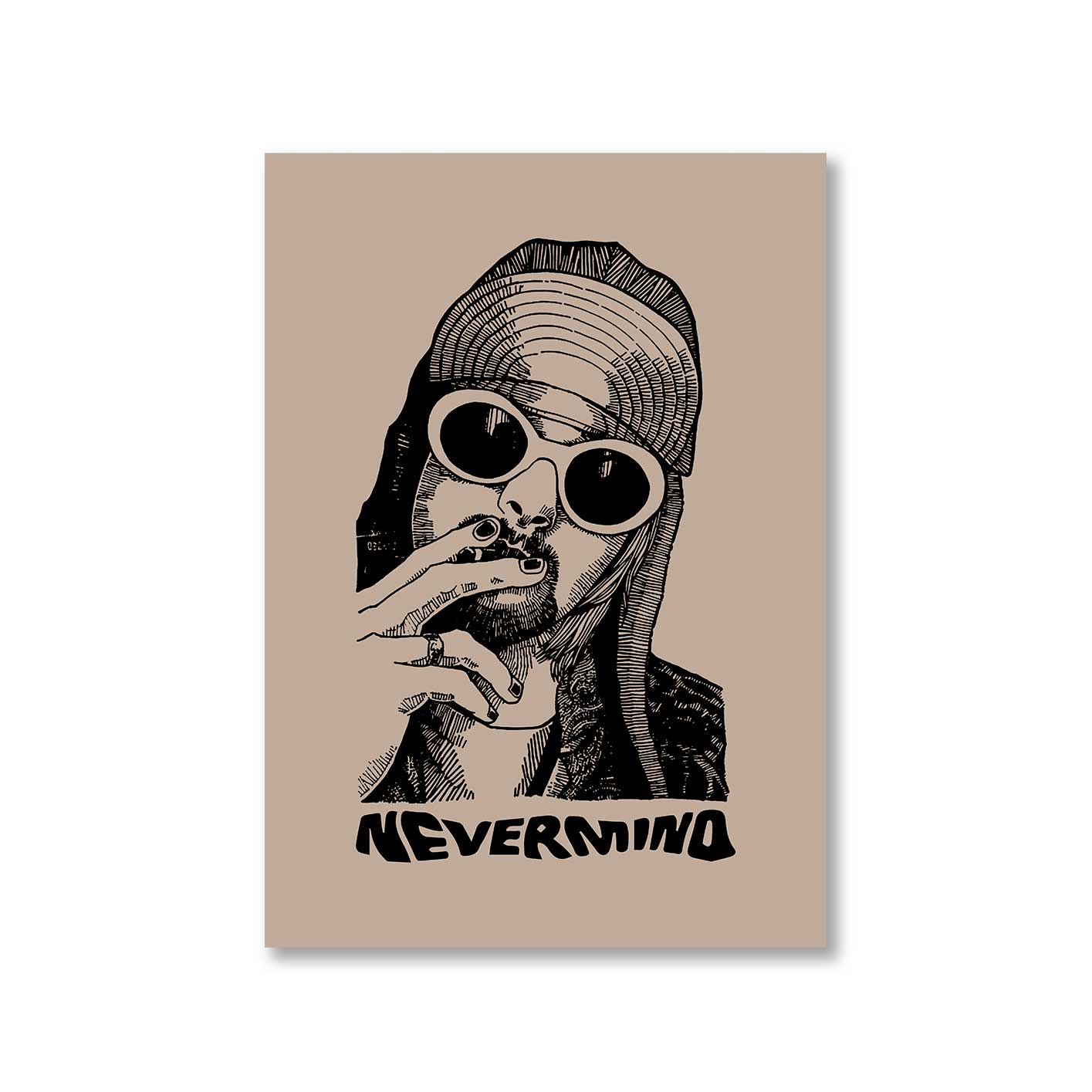 nirvana kurt never minds poster wall art buy online india the banyan tee tbt a4