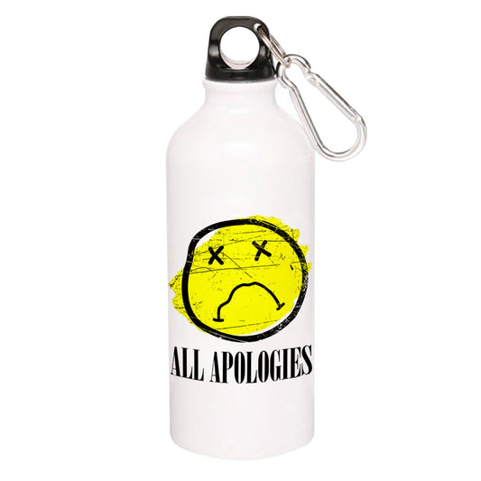 nirvana all apologies sipper steel water bottle flask gym shaker music band buy online india the banyan tee tbt men women girls boys unisex