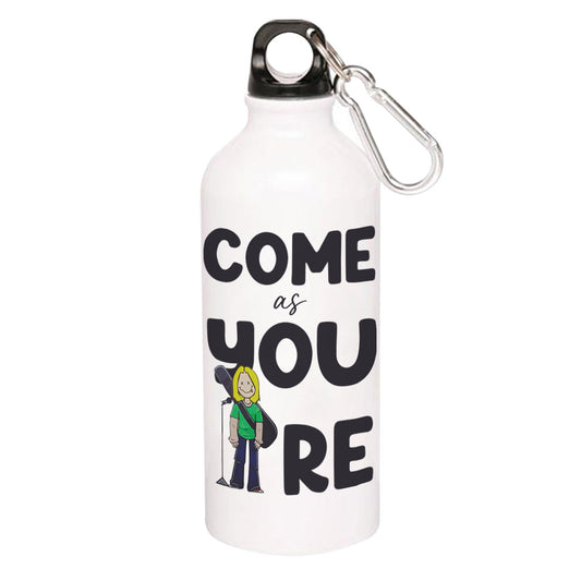 nirvana come as you are sipper steel water bottle flask gym shaker music band buy online india the banyan tee tbt men women girls boys unisex