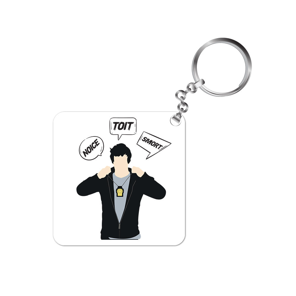 brooklyn nine-nine noice toit smort keychain keyring for car bike unique home buy online india the banyan tee tbt men women girls boys unisex  detective jake peralta terry charles boyle gina linetti andy samberg merchandise clothing acceessories