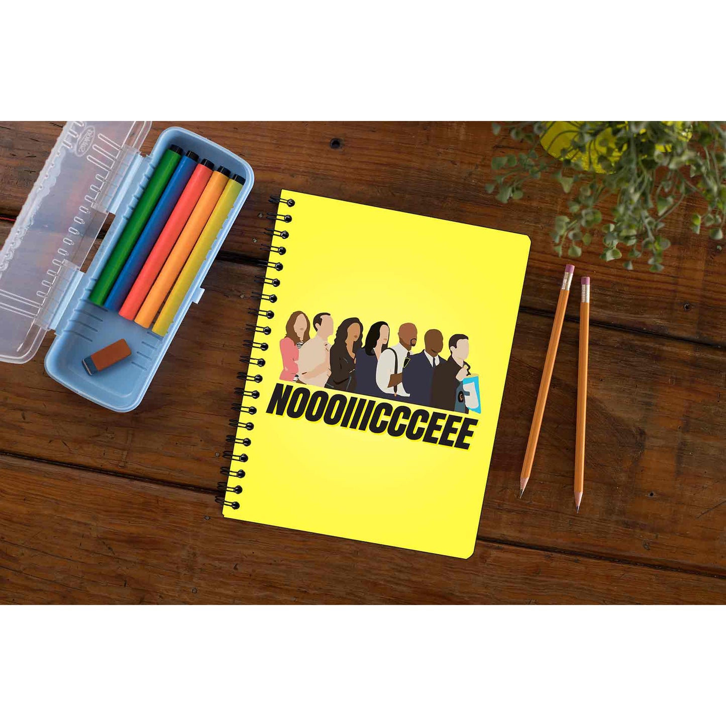 brooklyn nine-nine noooiiiccceee notebook notepad diary buy online india the banyan tee tbt unruled detective jake peralta terry charles boyle gina linetti andy samberg merchandise clothing acceessories