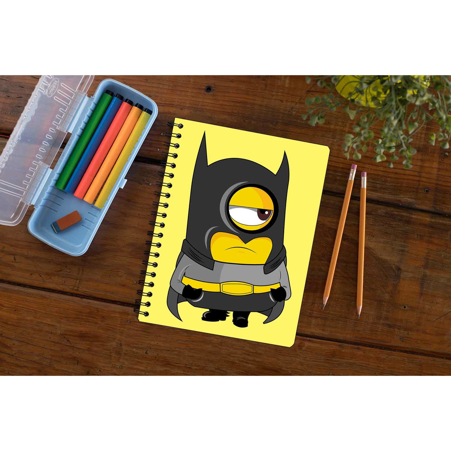 minions notebook - batmin batman the banyan tee tbt  classmate stationery google diary