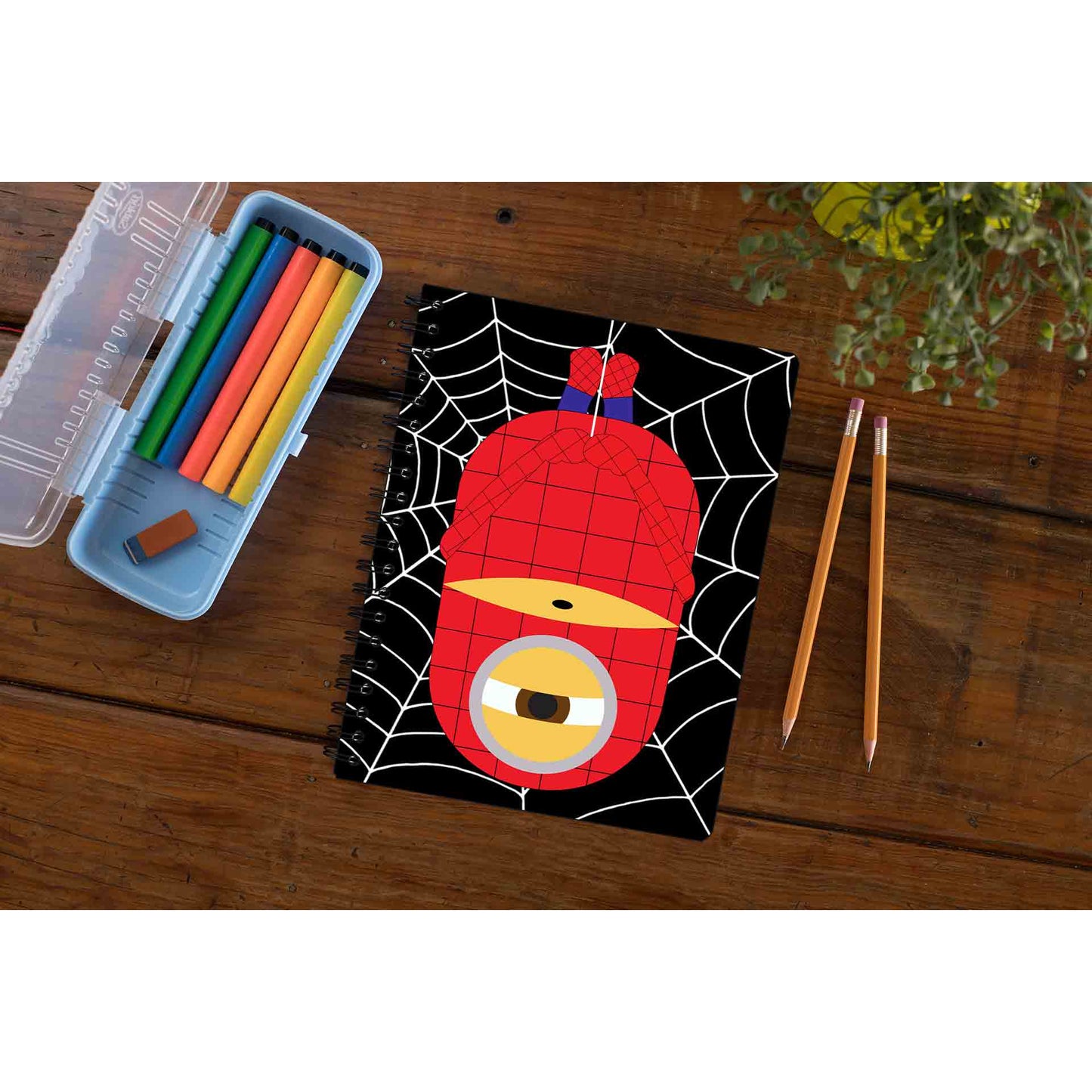 minions notebook - spider min spider man the banyan tee tbt  classmate stationery google diary