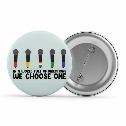 one direction we choose one badge pin button music band buy online india the banyan tee tbt men women girls boys unisex