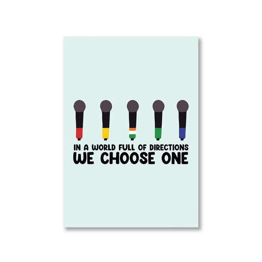 one direction we choose one poster wall art buy online india the banyan tee tbt a4