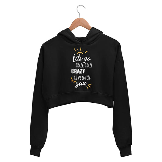 one direction crazy crop hoodie hooded sweatshirt upper winterwear music band buy online india the banyan tee tbt men women girls boys unisex black