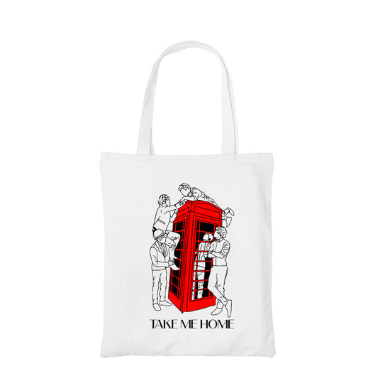 one direction take me home tote bag hand printed cotton women men unisex