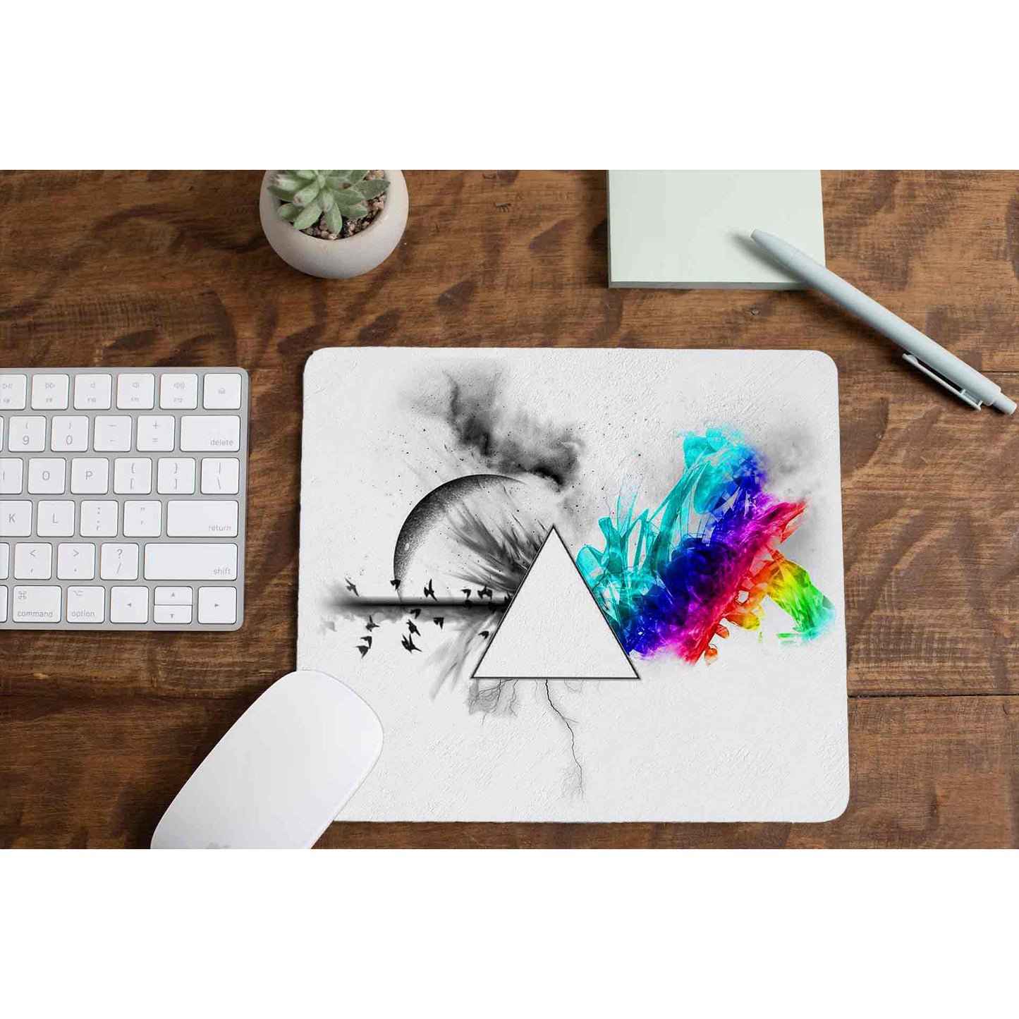 Dark Side Of The Moon Pink Floyd Mousepad gaming logitech mouse pad large online price The Banyan Tee TBT