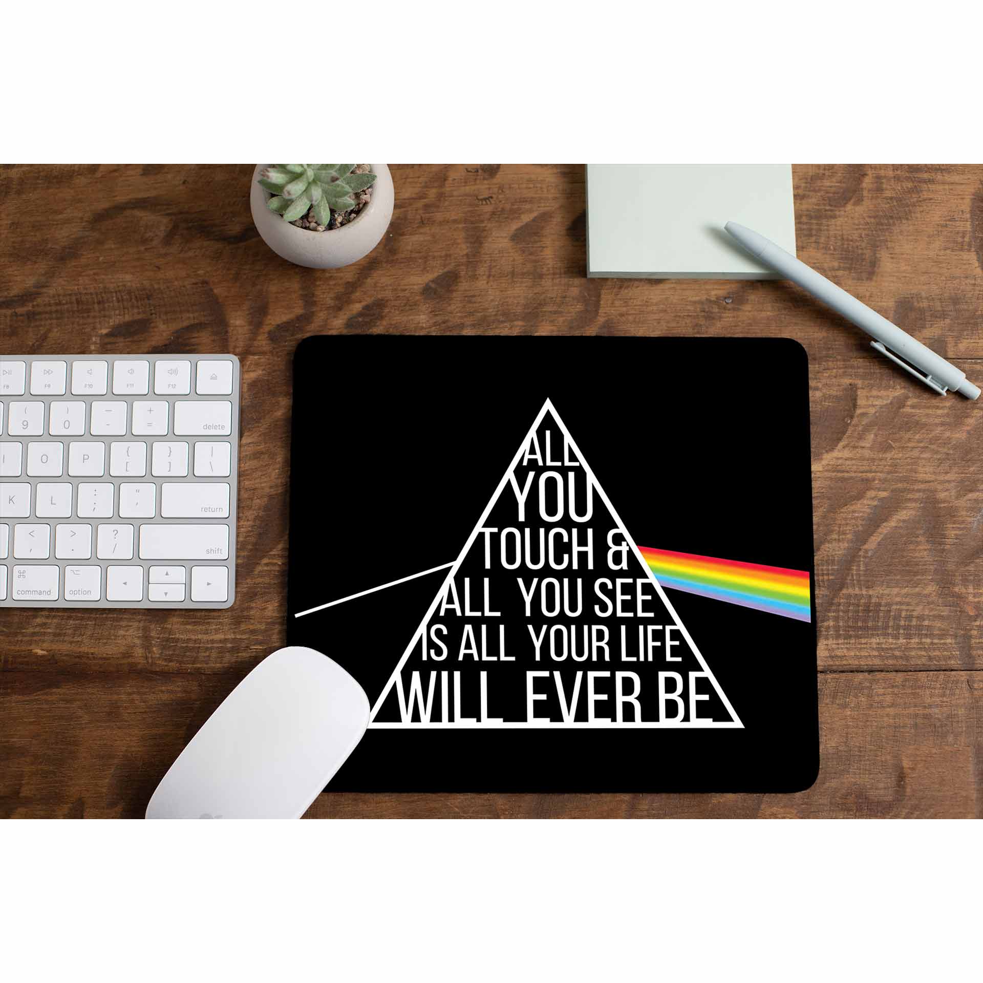 Breathe Pink Floyd Mousepad gaming logitech mouse pad large online price The Banyan Tee TBT