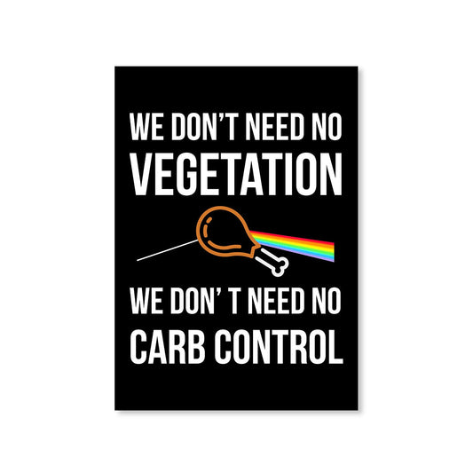 We Don't Need No Vegetation Pink Floyd Poster Posters Wallart Framed Unframed Laminated Art Wall Room Décor Big online India The Banyan Tee TBT