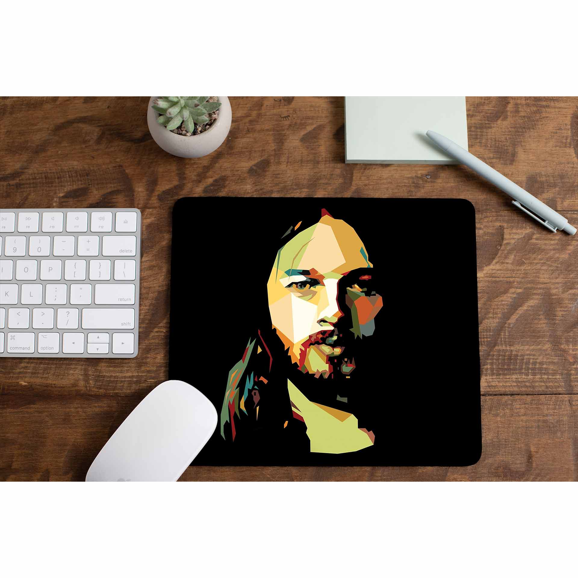 Pop Art David Gilmour Pink Floyd Mousepad gaming logitech mouse pad large online price The Banyan Tee TBT