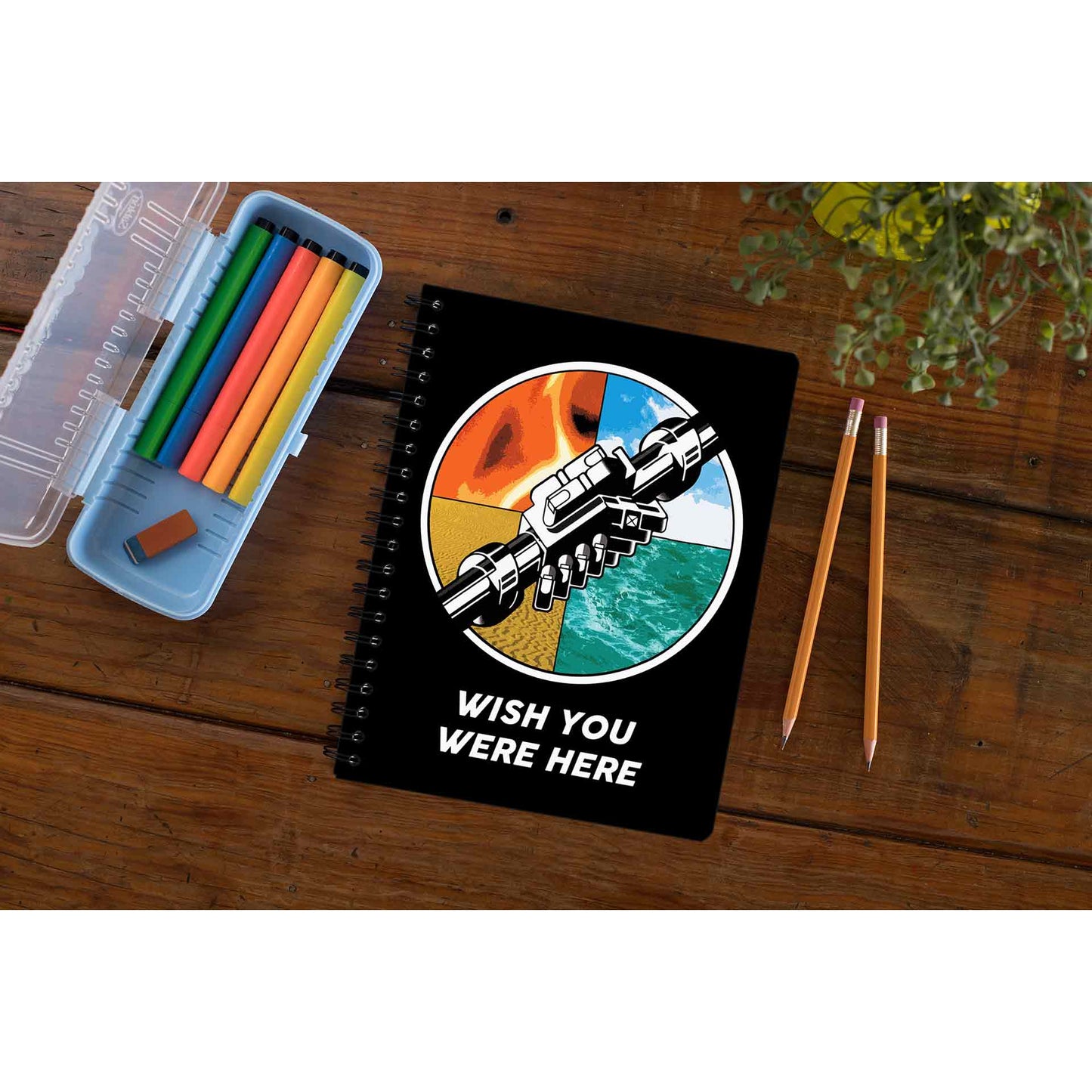 Wish You Were Here Pink Floyd Notebook Notebook The Banyan Tee TBT