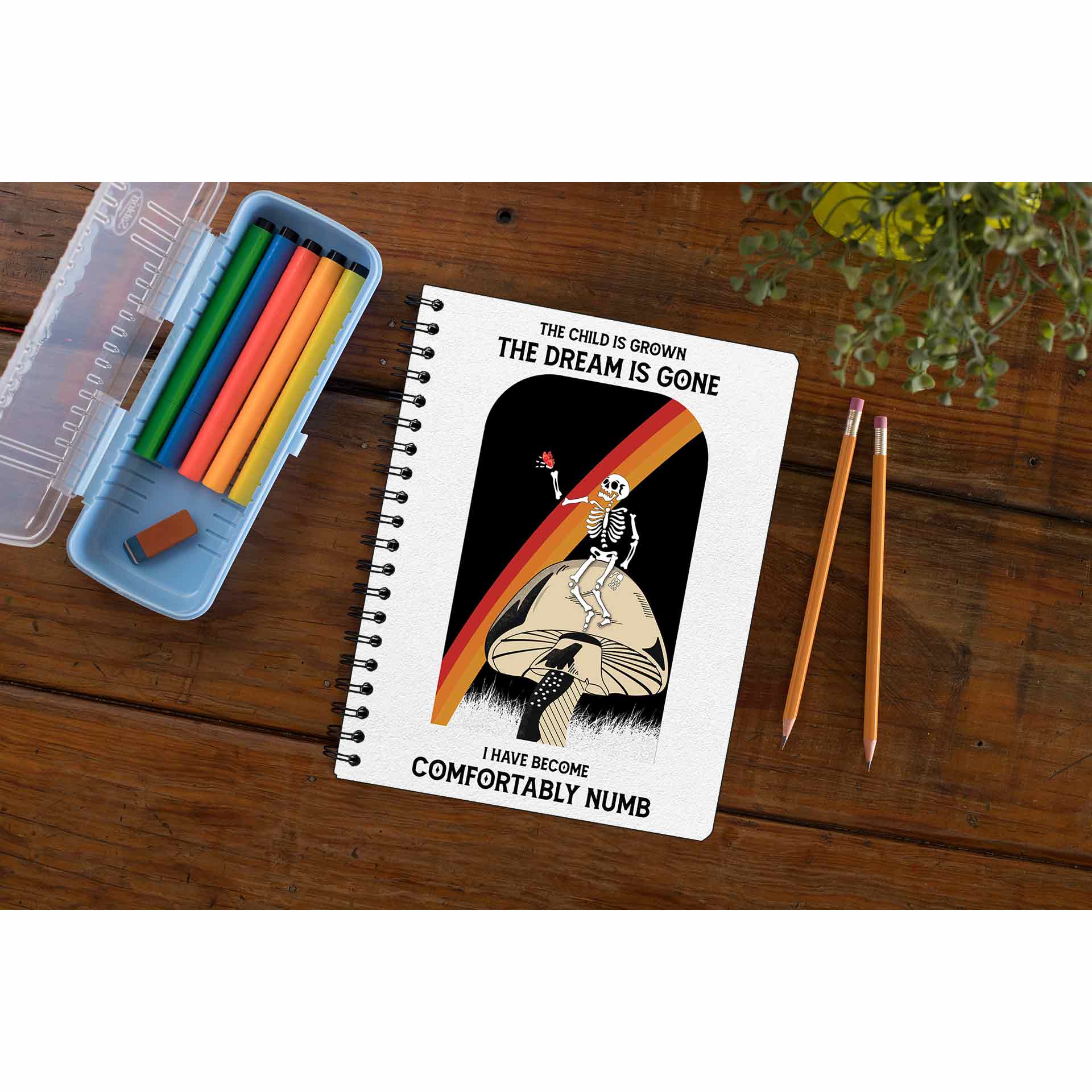 Comfortably Numb Pink Floyd Notebook Notebook The Banyan Tee TBT