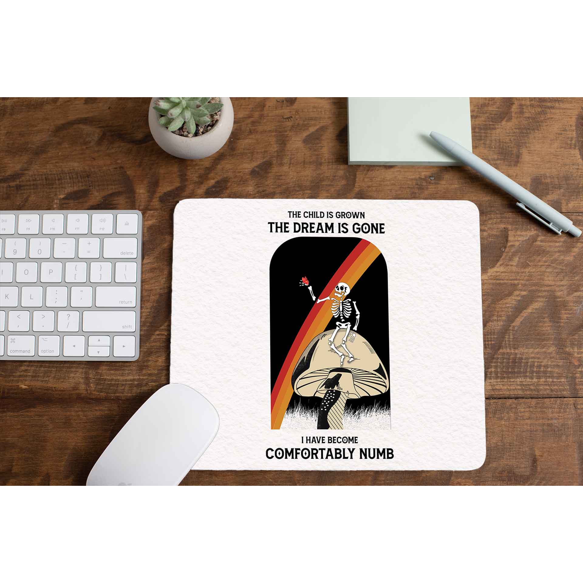 Comfortably Numb Pink Floyd Mousepad gaming logitech mouse pad large online price The Banyan Tee TBT
