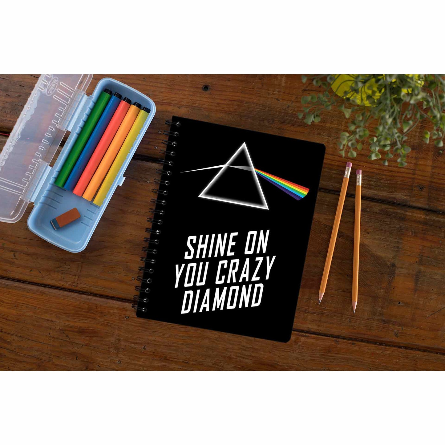 Shine On You Crazy Diamond Pink Floyd Notebook Notebook The Banyan Tee TBT