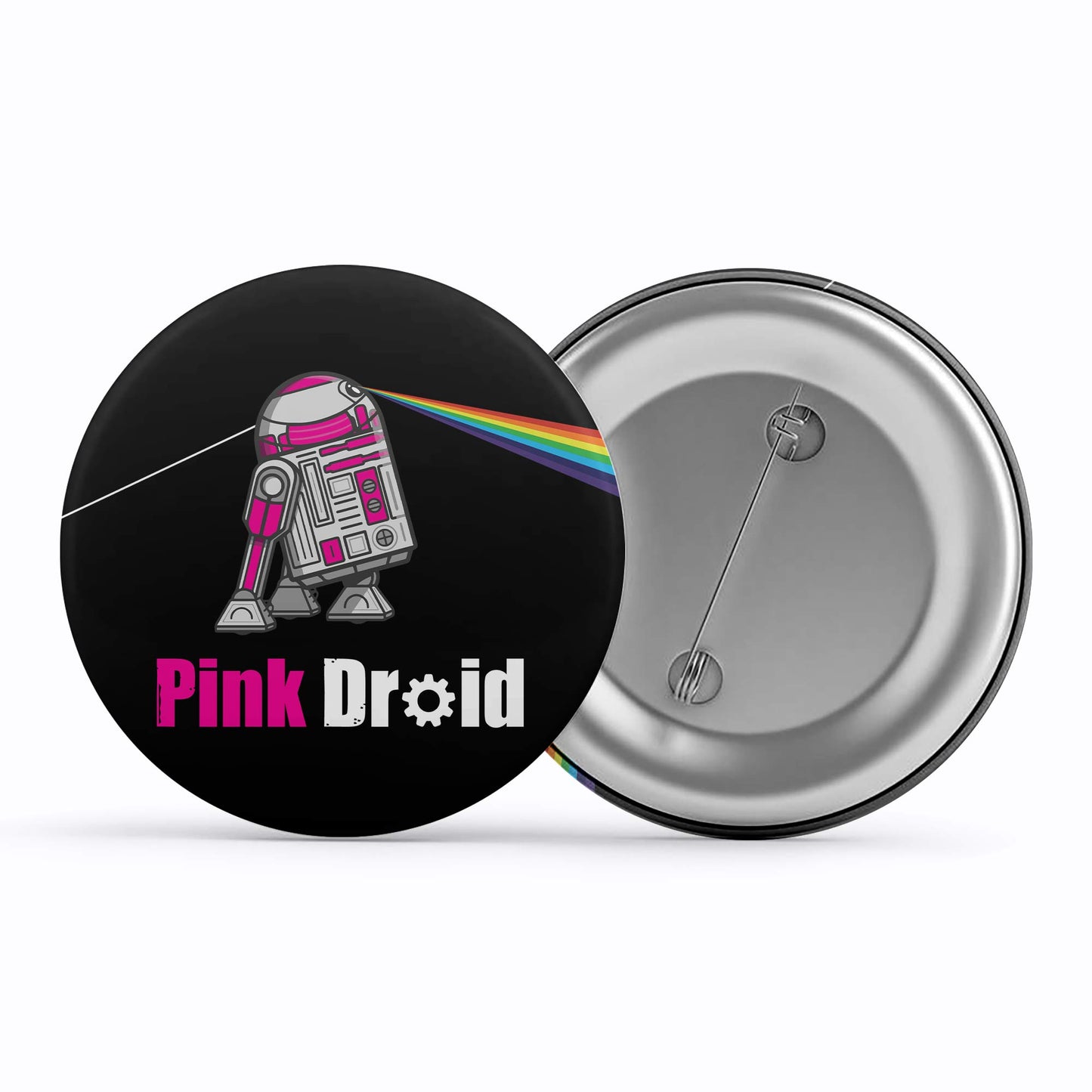 Pink Droid Pink Floyd Badge Metal Pin Button Brooch The Banyan Tee TBT