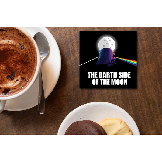 The Darth Side Of The Moon Pink Floyd Coaster Coasters The Banyan Tee TBT wooden online indian table set of 6