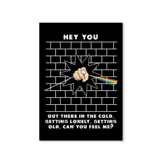 Hey You Pink Floyd Poster Posters Wallart Framed Unframed Laminated Art Wall Room Décor Big online India The Banyan Tee TBT