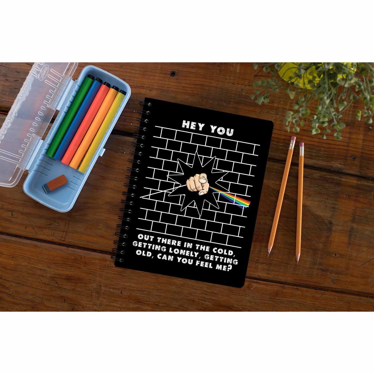 Hey You Pink Floyd Notebook Notebook The Banyan Tee TBT