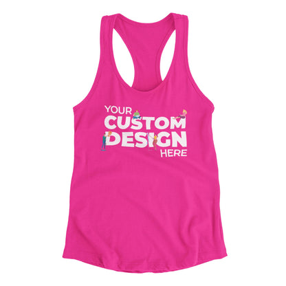 pink custom customizable tank top unisex different variants the banyan tee custom-made personalised custom t-shirts custom design personalized gifts