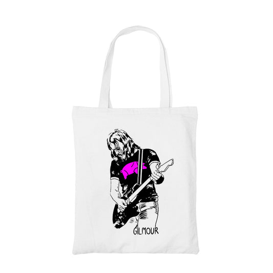 pink floyd gilmour tote bag hand printed cotton women men unisex