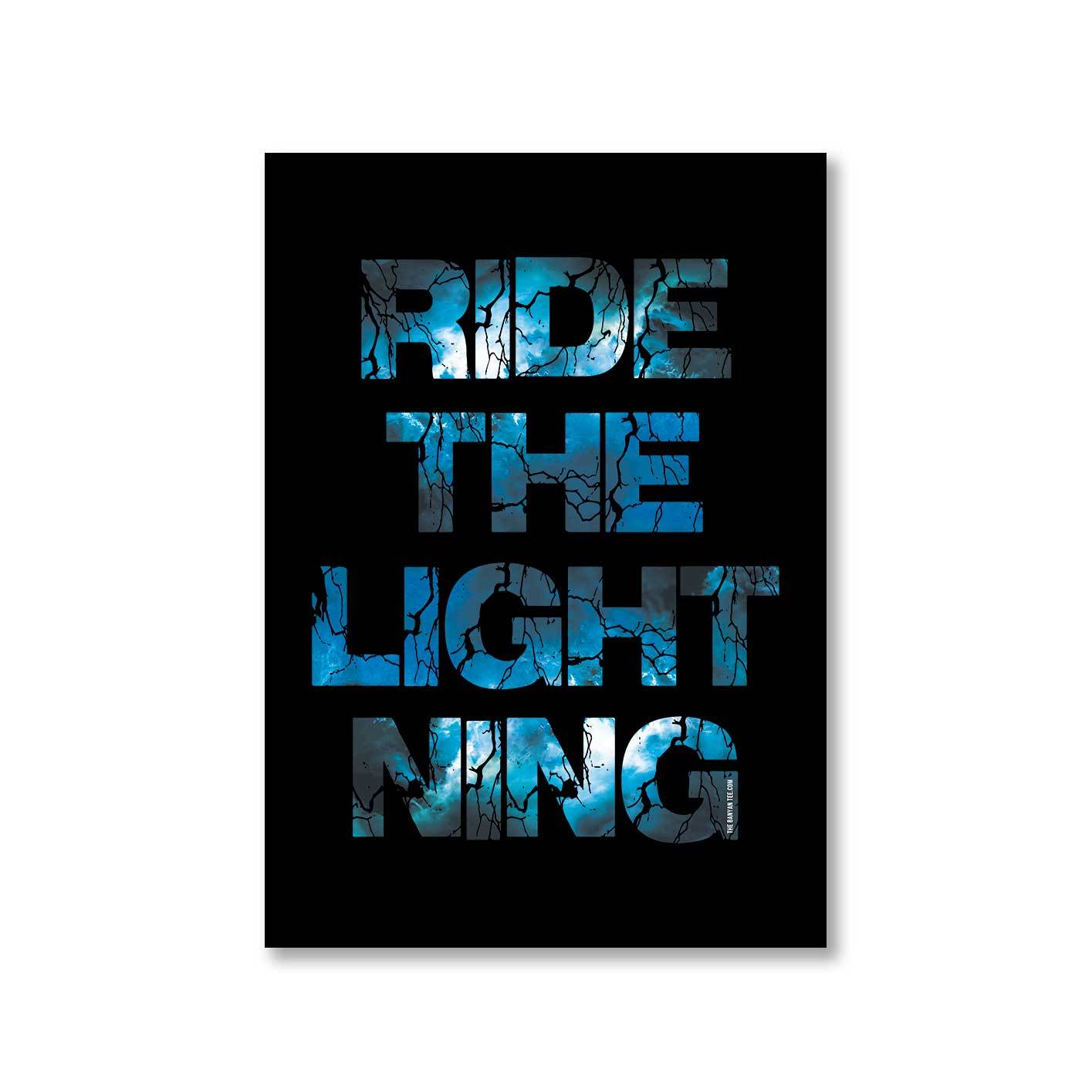Metallica Poster - Ride The Lightning Posters The Banyan Tee TBT