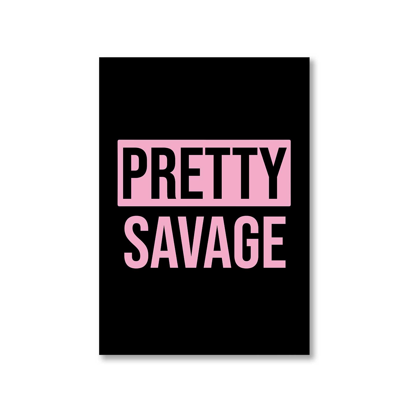 black pink pretty savage poster wall art buy online india the banyan tee tbt a4 song k pop jennie lisa jisoo rose