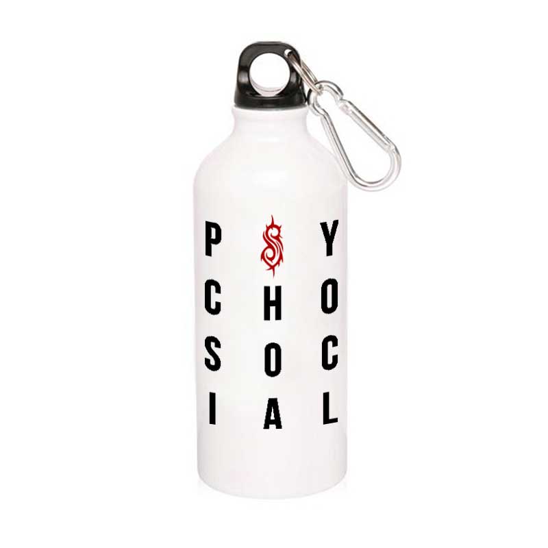 slipknot psychosocial sipper steel water bottle flask gym shaker music band buy online india the banyan tee tbt men women girls boys unisex