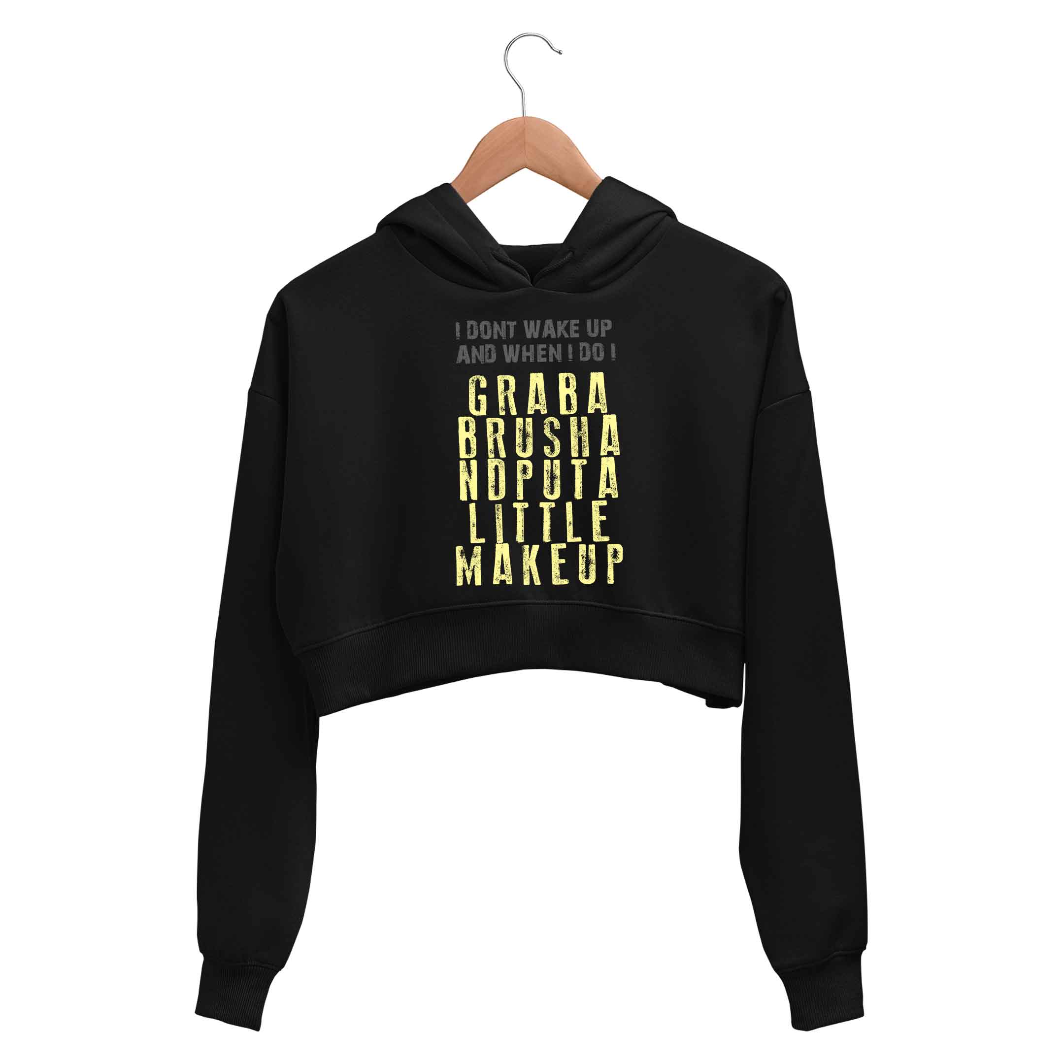 Buy System Of A Down Crop Hoodie Put A Little Makeup The Banyan Tee