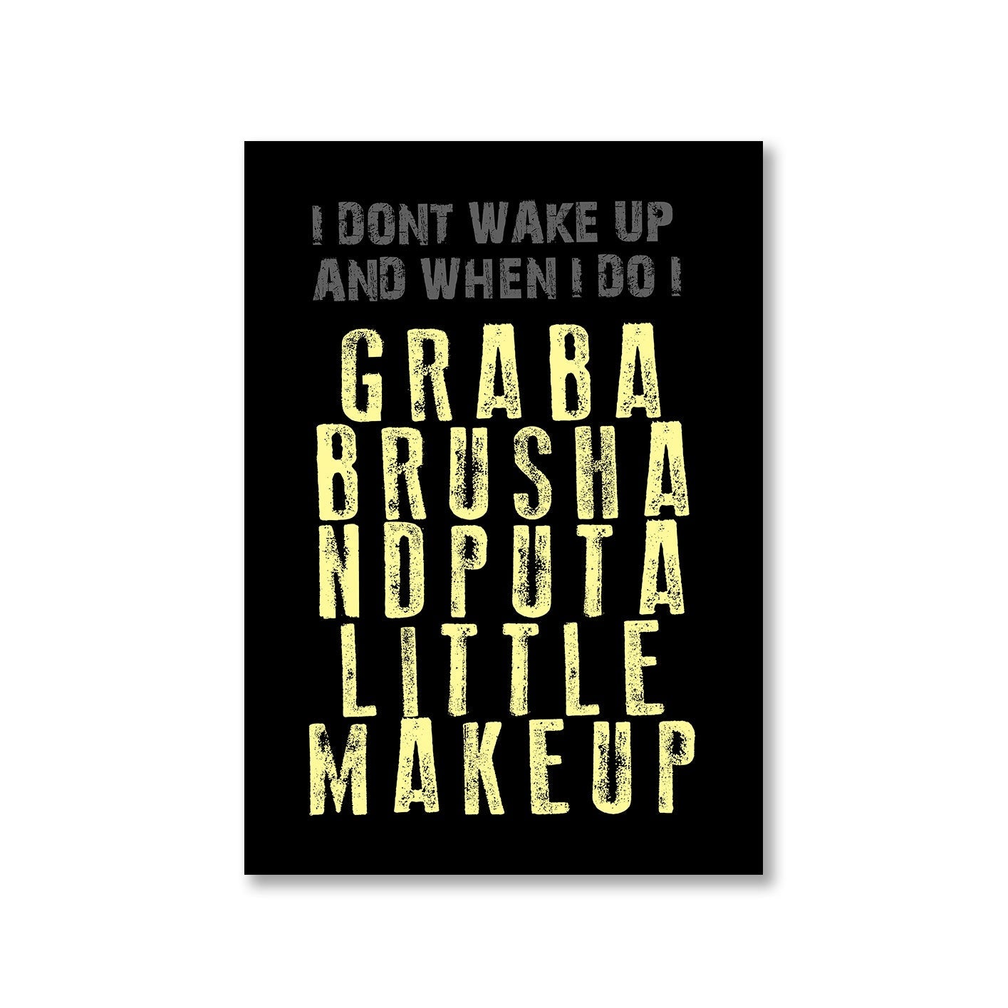 system of a down put a little makeup poster wall art buy online india the banyan tee tbt a4