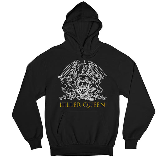 queen killer queen hoodie hooded sweatshirt winterwear music band buy online india the banyan tee tbt men women girls boys unisex black