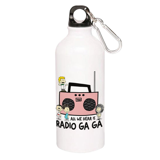 queen radio ga ga sipper steel water bottle flask gym shaker music band buy online india the banyan tee tbt men women girls boys unisex