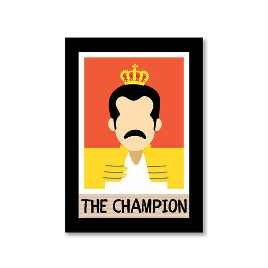 queen the champion poster wall art buy online india the banyan tee tbt a4