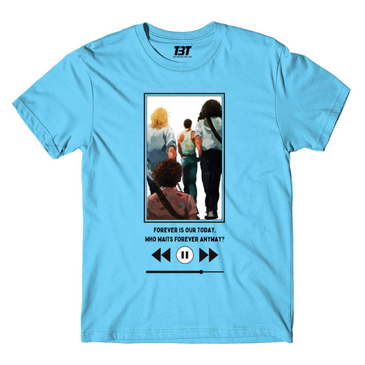 queen live forever t-shirt music band buy online india the banyan tee tbt men women girls boys unisex sky blue