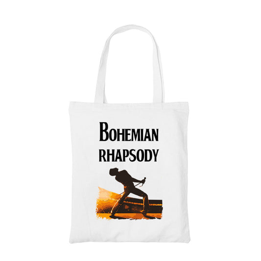 queen bohemian rhapsody tote bag hand printed cotton women men unisex