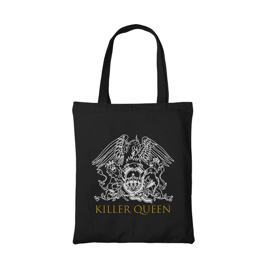 queen killer queen tote bag hand printed cotton women men unisex