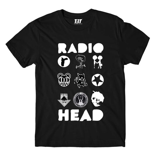 radiohead album arts t-shirt music band buy online india the banyan tee tbt men women girls boys unisex black