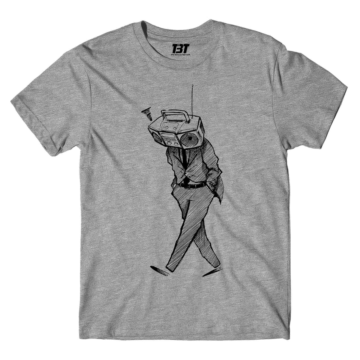 radiohead fan art t-shirt music band buy online india the banyan tee tbt men women girls boys unisex gray