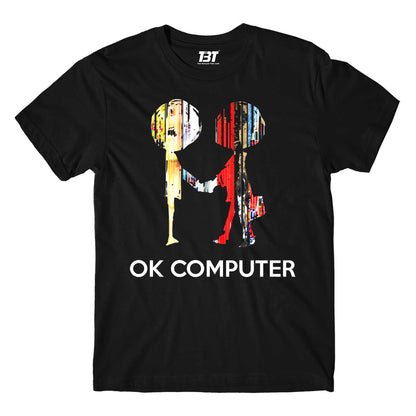 radiohead ok computer t-shirt music band buy online india the banyan tee tbt men women girls boys unisex black